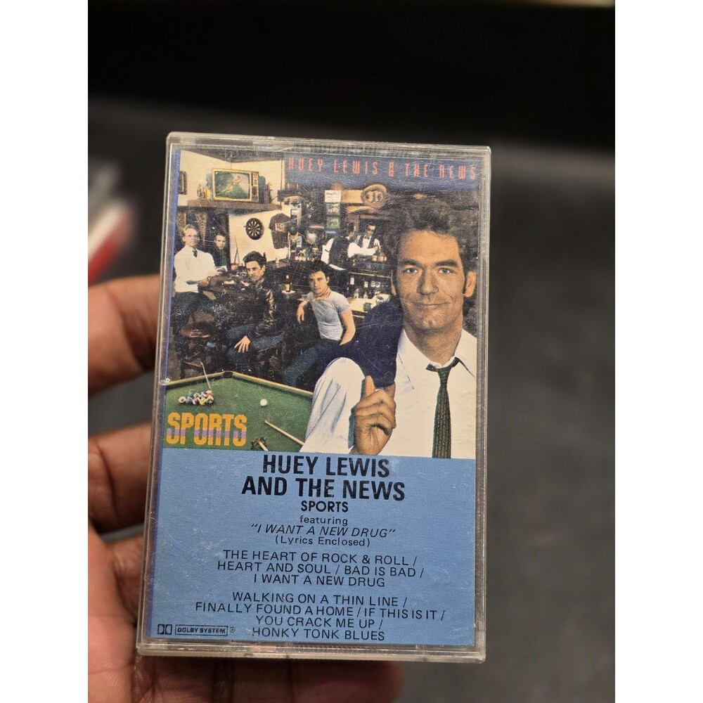 Vintage Huey Lewis and the News Sports Cassette Tape 1983